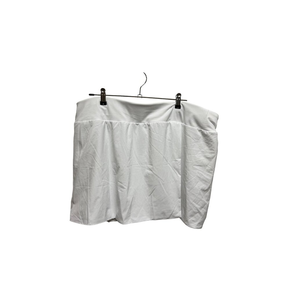 Fabletics White Skye Skort Skirt Women Size 2X 18/20